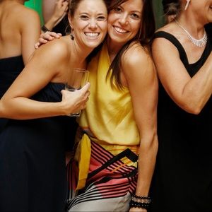 Nicole Miller off the shoulder dress